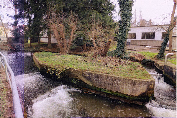 Dieses Wehr im Aubach wird im kommenden Jahr zurckgebaut. Foto: Stadt Neuwied