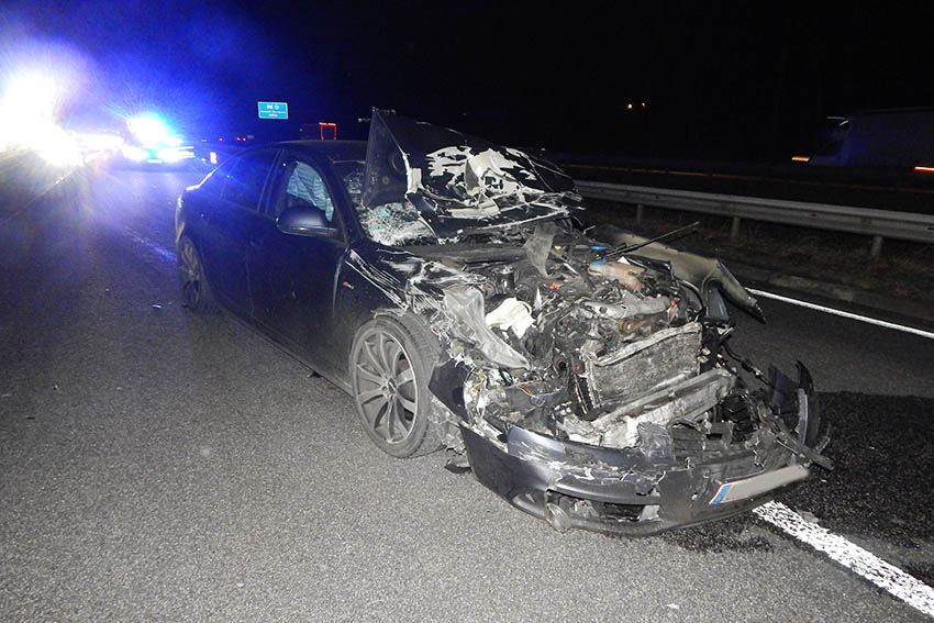 Heftiger Auffahrunfall sorgte fr Stau auf der A 3