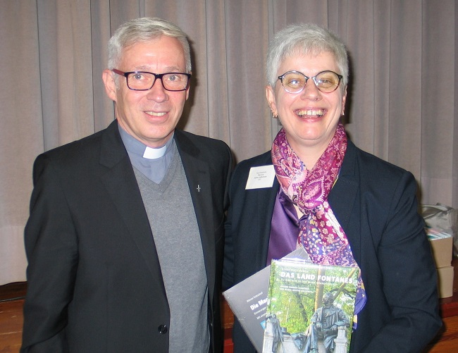 Superintendent Uwe Simon aus dem evangelischen Kirchenkreis Oberes Havelland war am geschichtstrchtigen 9. November Gast der Kreissynode des Evangelischen Kirchenkreises Altenkirchen, die in Daaden tagte. (Foto: Petra Stroh)