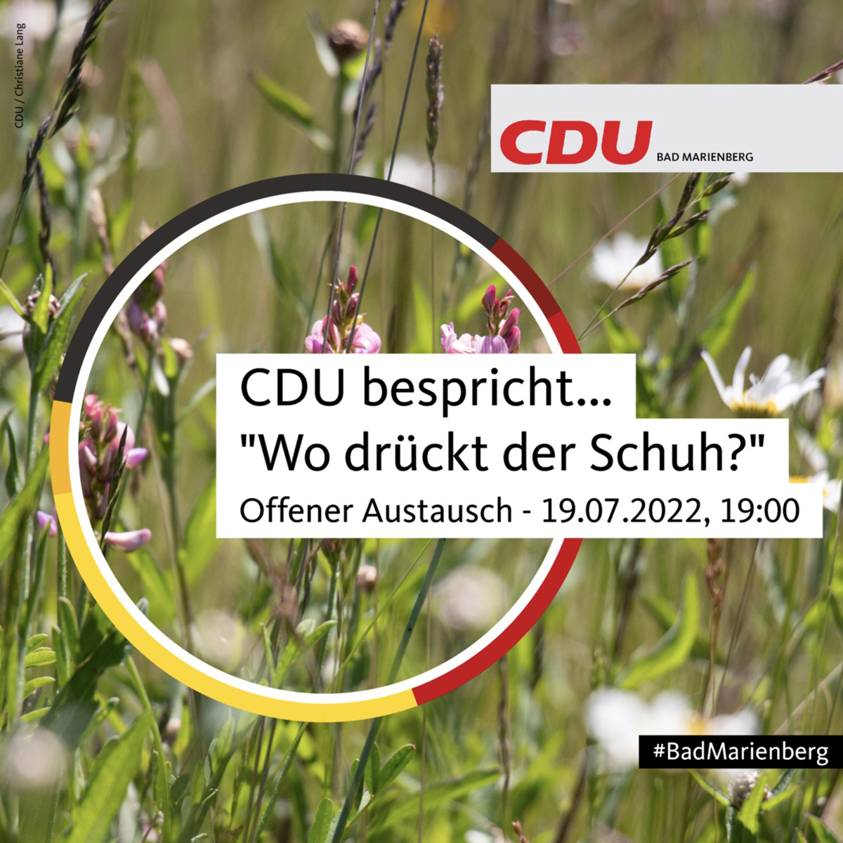 CDU Bad Marienberg ldt zu Austausch ein