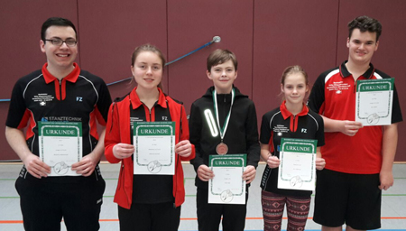 Der Badminton-Nachwuchs des BCA. Foto: Verein