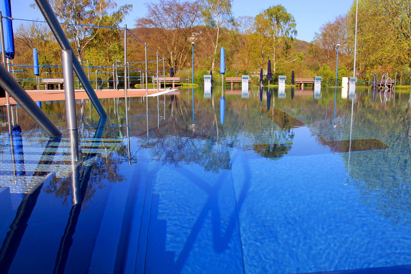 Saisonende im Freizeitbad Grafenwerth am 15. September 2019