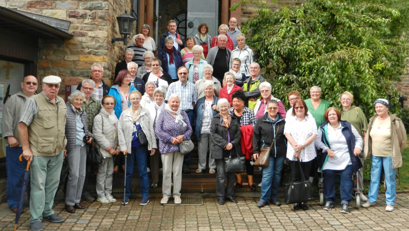 Die Reisegruppe aus Bad Hnningen und Rheinbrohl war von der Rheinromantik rund um Rdesheim begeistert. Fotos: Privat