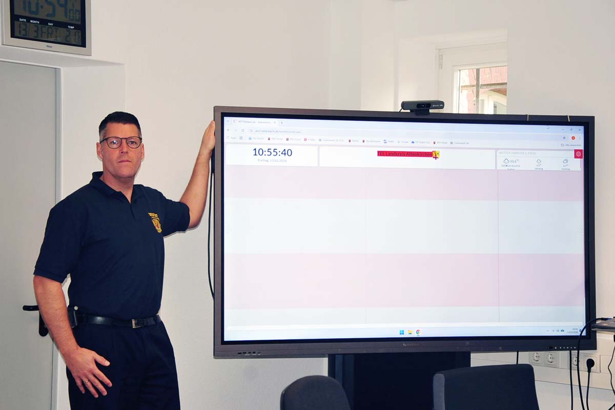 BKI Bj�rn Jestrimsky stand zu einem Gespr�ch bereit (Bild:kk�)