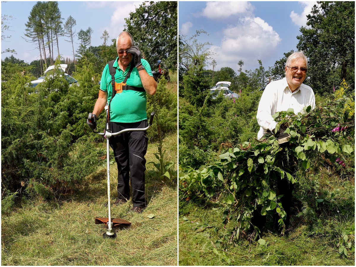 Der Westerwaldverein Bad Marienberg hat die Wacholderheide gesubert. (Fotos: Verein)