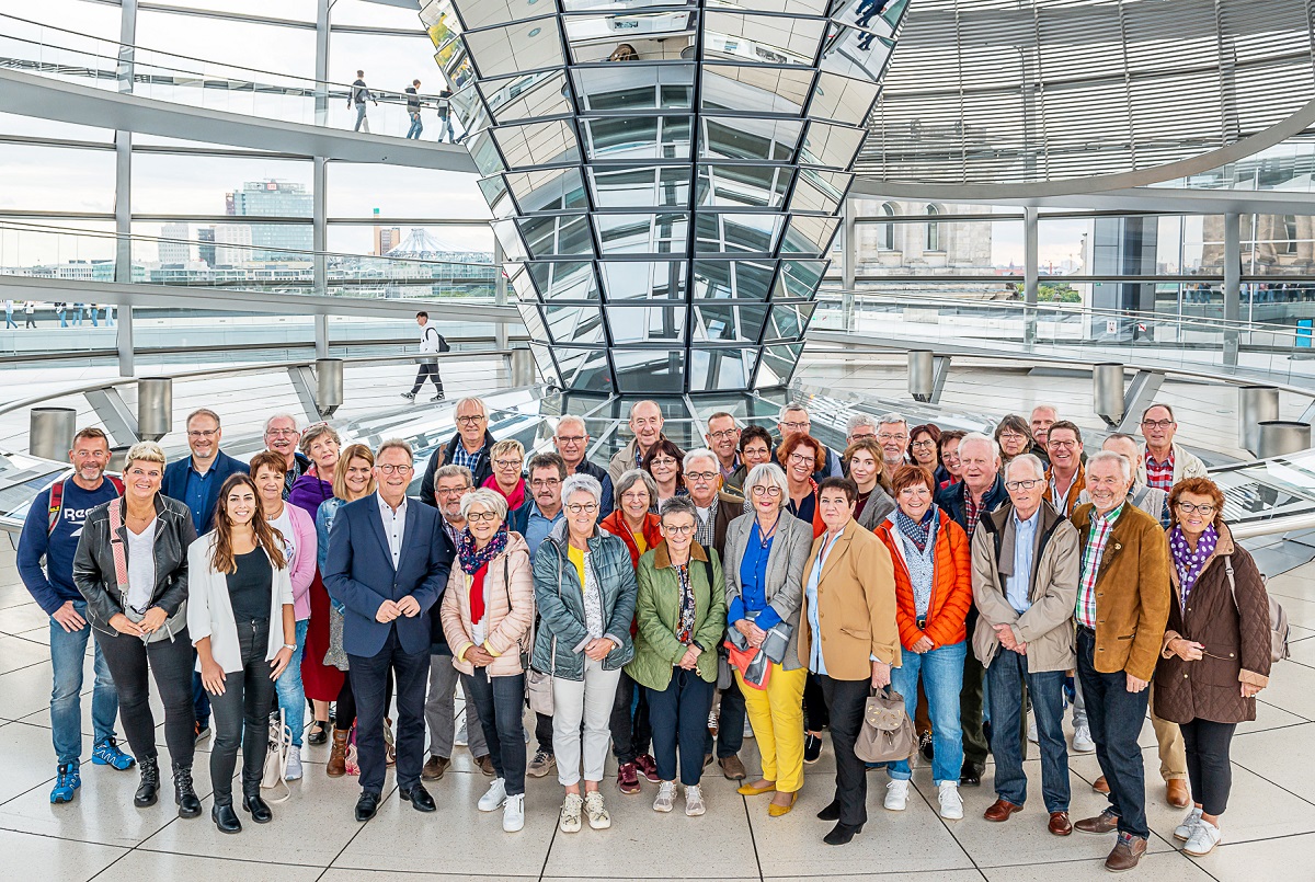 Einladung von Erwin Rddel: Besuch aus drei Landkreisen erkundete Berlin