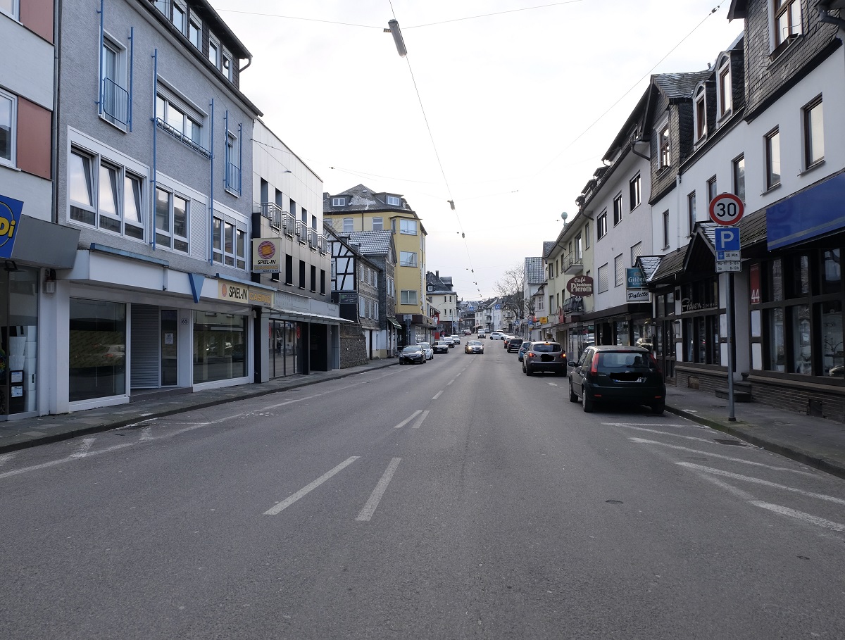 Neben dem Endspurt im ersten Bauabschnitt der Rathausstrae in Wissen steht nun auch der Beginn im zweiten Abschnitt zwischen Gerichtstrae und Im Buschkamp in den Startlchern. (Foto: KathaBe)