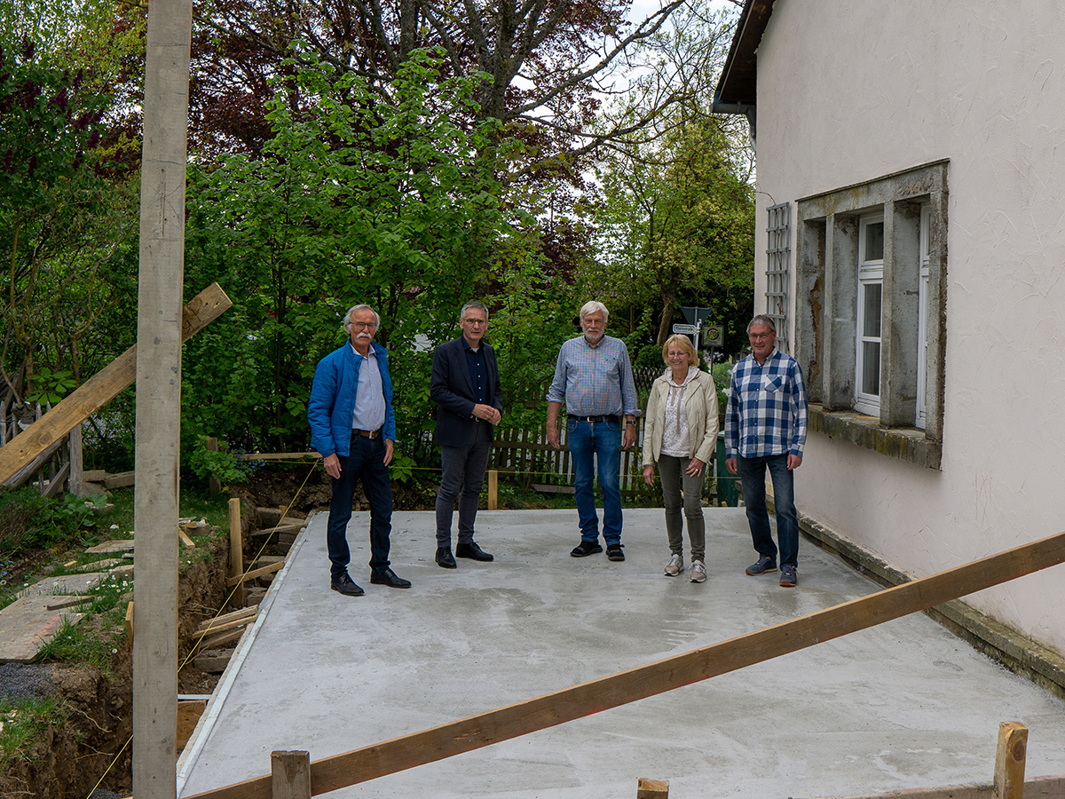 Baubeginn des neuen Dorfladens in Merkelbach
