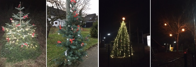 Schne Weihnachtsbume: Etzbach leuchtet