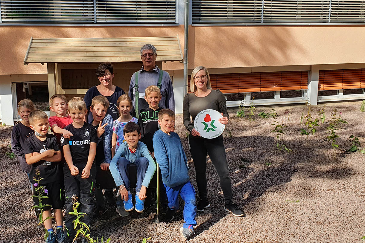 Insektenfreundliches Beet fr Grundschule Feldkirchen gestartet