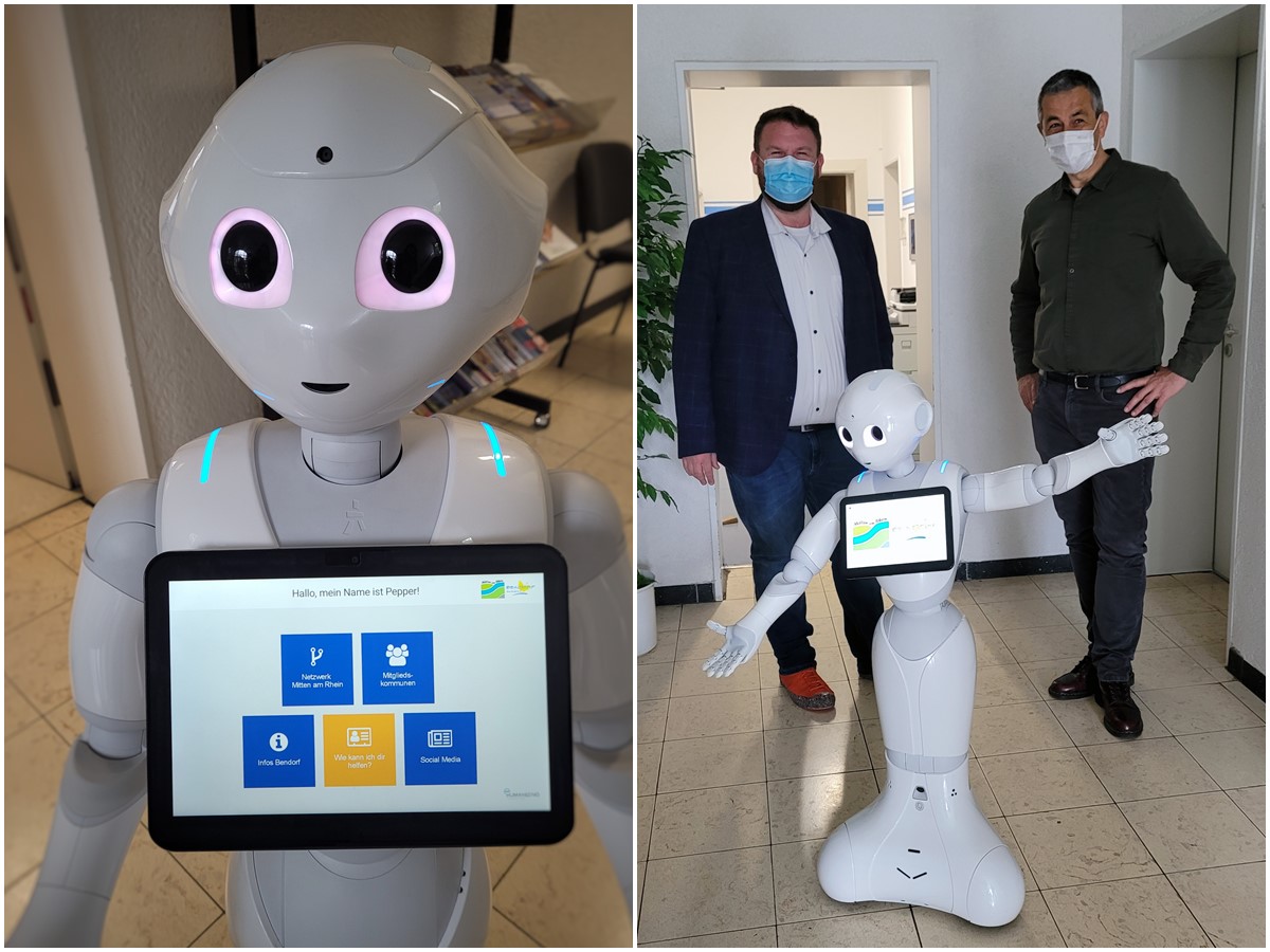 "Pepper" gibt Rat: Roboter im Bendorfer Rathaus im Einsatz