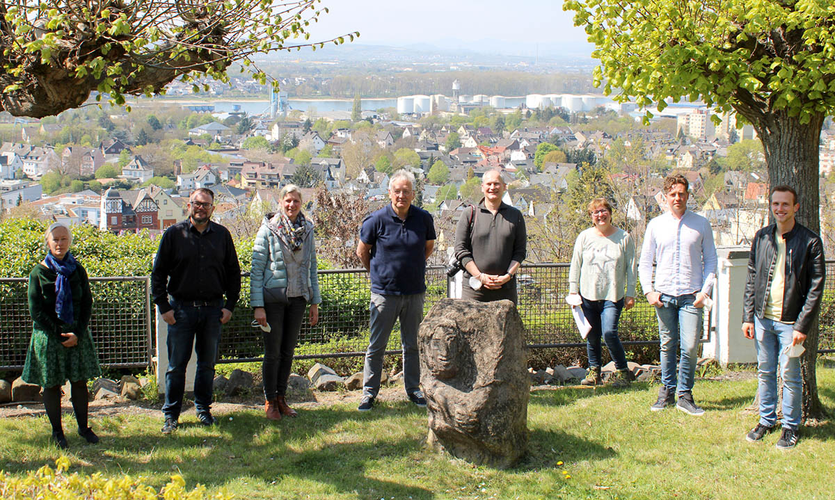 Begehung Bendorfs mit dem kommunalen Projektteam und dem Team von KuLaDig-RLP. Foto: Stiftung Sayner Htte
