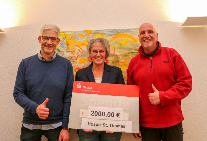 2.000 Euro Spende aus Benefizkonzert fr Hospiz St. Thomas