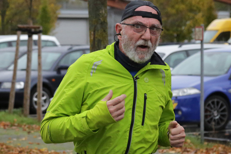 Bernd Mertgen bei den Rheinland-Halbmarathonmeisterschaften in Fhren. Foto: pr