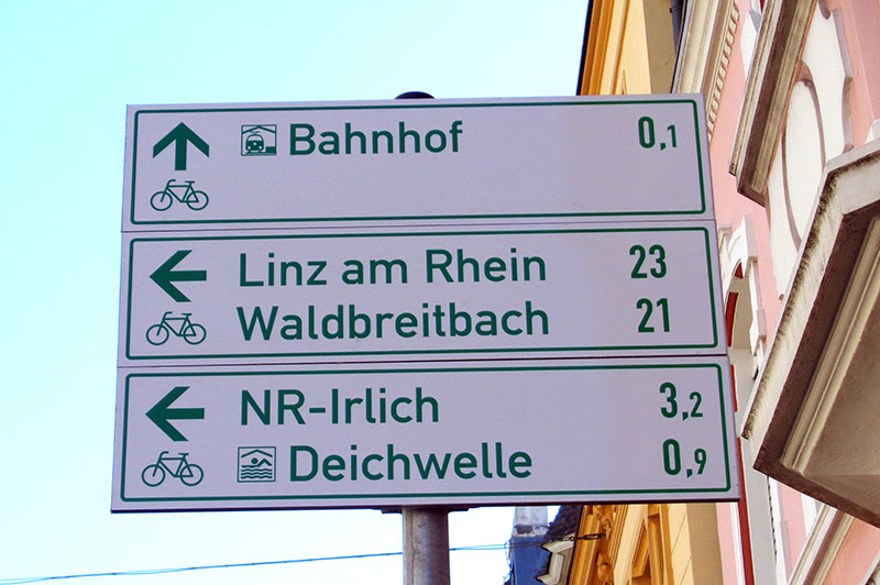 Radwege: Beschilderung wird momentan erneuert