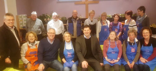 Zu Besuch beim Team der Betzdorfer Tafel. Foto: Ortsgemeinde