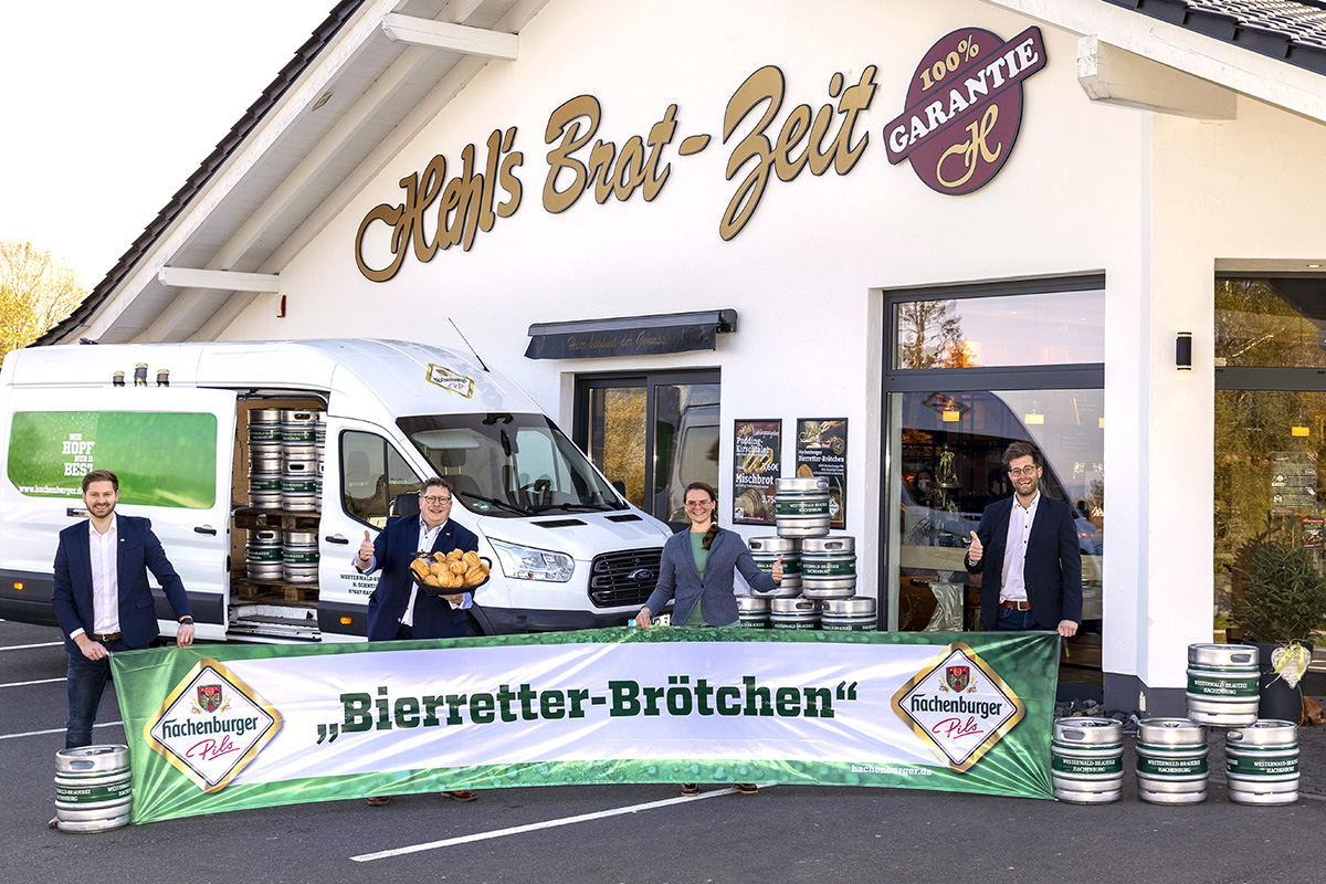 Bierretter-Brtchen - gemacht mit Bier statt Wasser