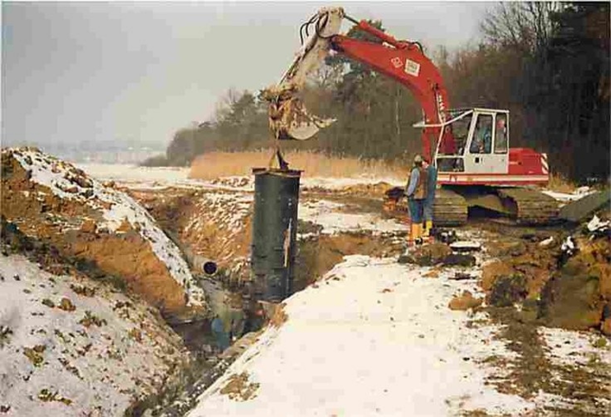 Zeitaufnahme aus der Bauphase (Foto: Verbandsgemeindeverwaltung Hachenburg)
