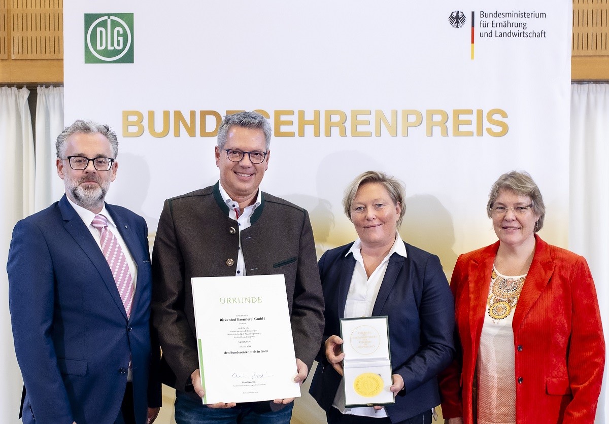 Birkenhof-Brennerei sieht Gold: Hchste Auszeichnung fr Qualitt