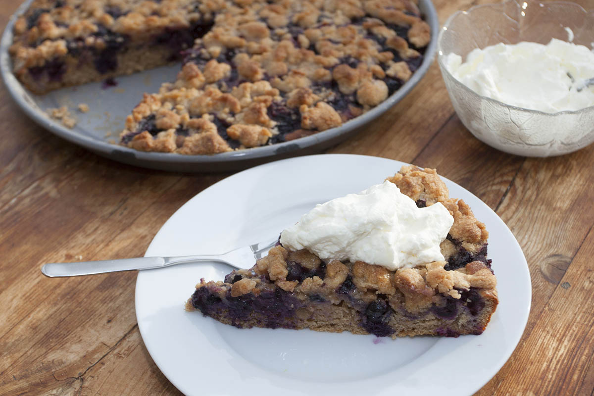 Westerwlder Rezepte - Heidelbeer-Streuselkuchen auf Hefeteig