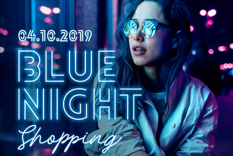 Montabaur leuchtet blau: Blue Night Shopping am 4. Oktober 