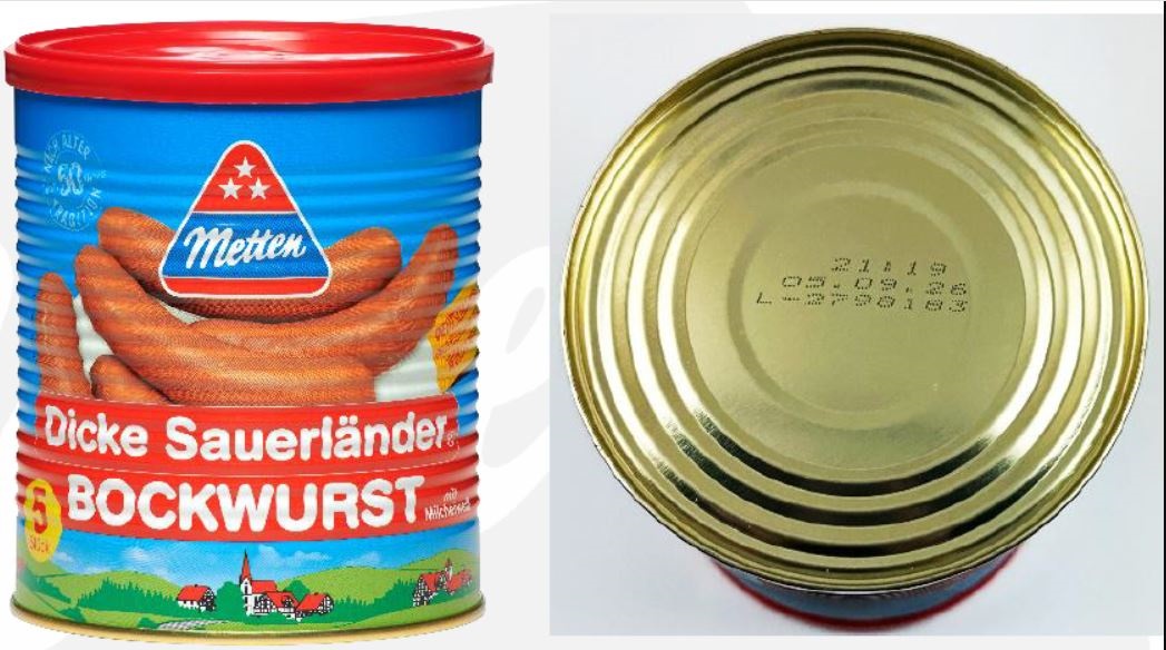 (Foto: Kundeninformation der Fa. Metten Fleischwaren GmbH & Co. KG)