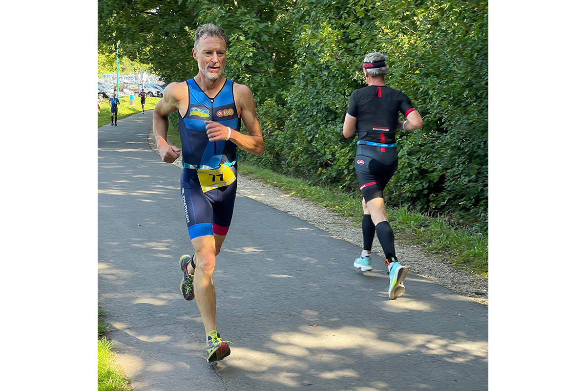 Foto: Frank Krause auf der 10-km Laufrunde.