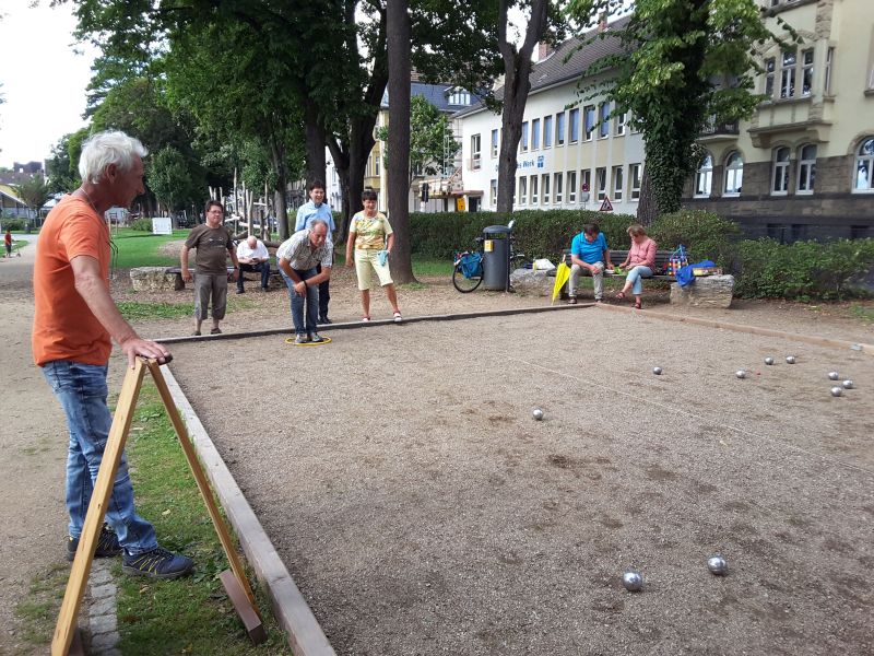Boule-Picknick in den Goethe-Anlagen