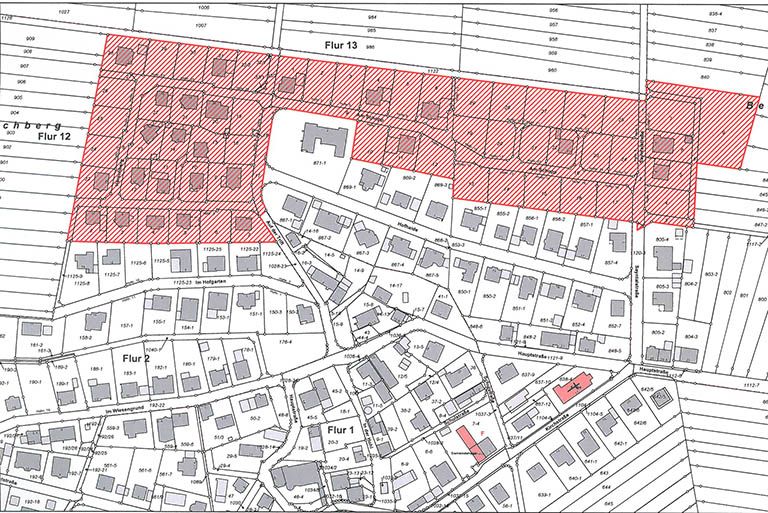 Genderter Bebauungsplan "Obere Hofhaide" Sessenbach. Foto: Ortsgemeinde