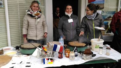 Deutsch-franzsische Verstndigung geht prima durch den Magen. Fotos: privat