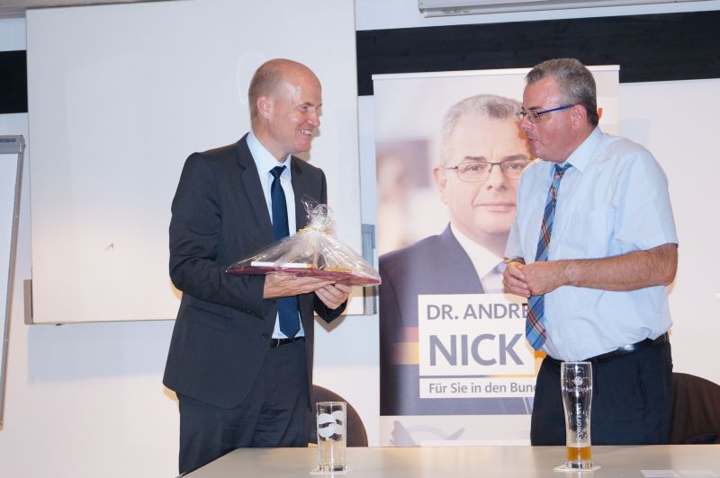 Ralph Brinkhaus MdB (rechts) und Dr. Andreas Nick. Foto: CDU