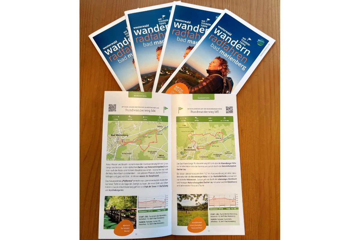 Neue Kompaktbrosch�re "Aktiv Outdoor - Wandern & Radfahren" (Foto: Hannah Matthiessen/Tourist-Information Bad Marienberg)
