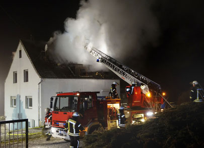 Wohnhausbrand in Bruchertseifen