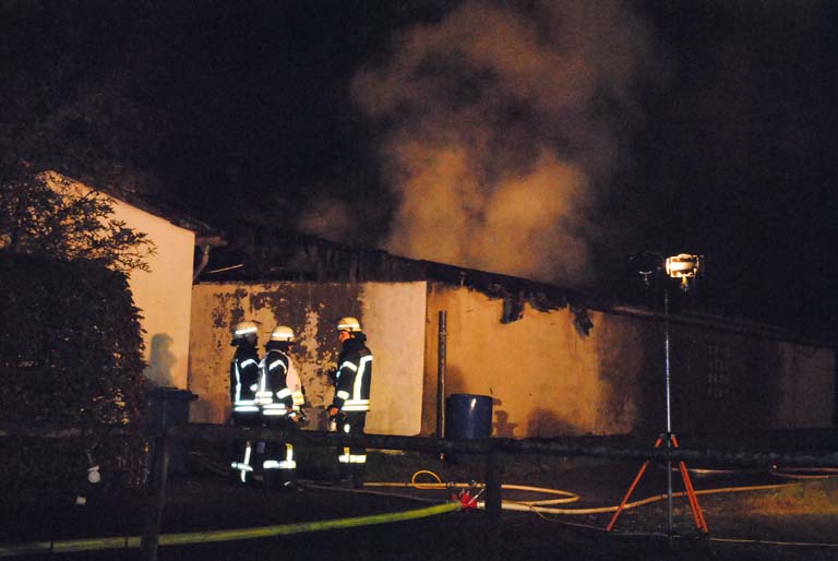 In Busenhausen hat es in der Nacht gebrannt. (Fotos: kk)