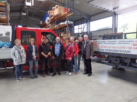 Die CDU Gebhardshain-Steinebach zu Besuch beim Bedachungsgeschft Gebr. Weber aus Gebhardshain. (Foto: CDU Gebhardshain-Steinebach)