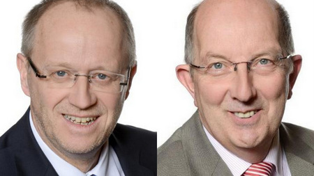 Die CDU-Landtagsabgeordneten Peter Enders (links) und Michael Wschenbach werben fr die Beteiligung am Umweltpreis Rheinland-Pfalz 2019. (Fotos: Archiv)