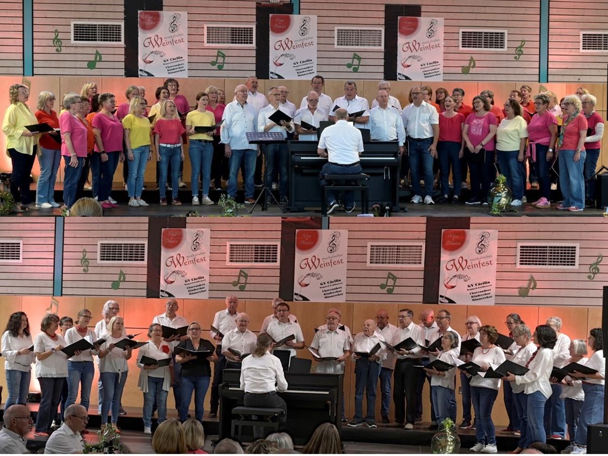 Die beiden Gastch�re ChOrona Malberg und GV Concordia Stahlhofen (Foto: N. Klose/ M. Schneider)