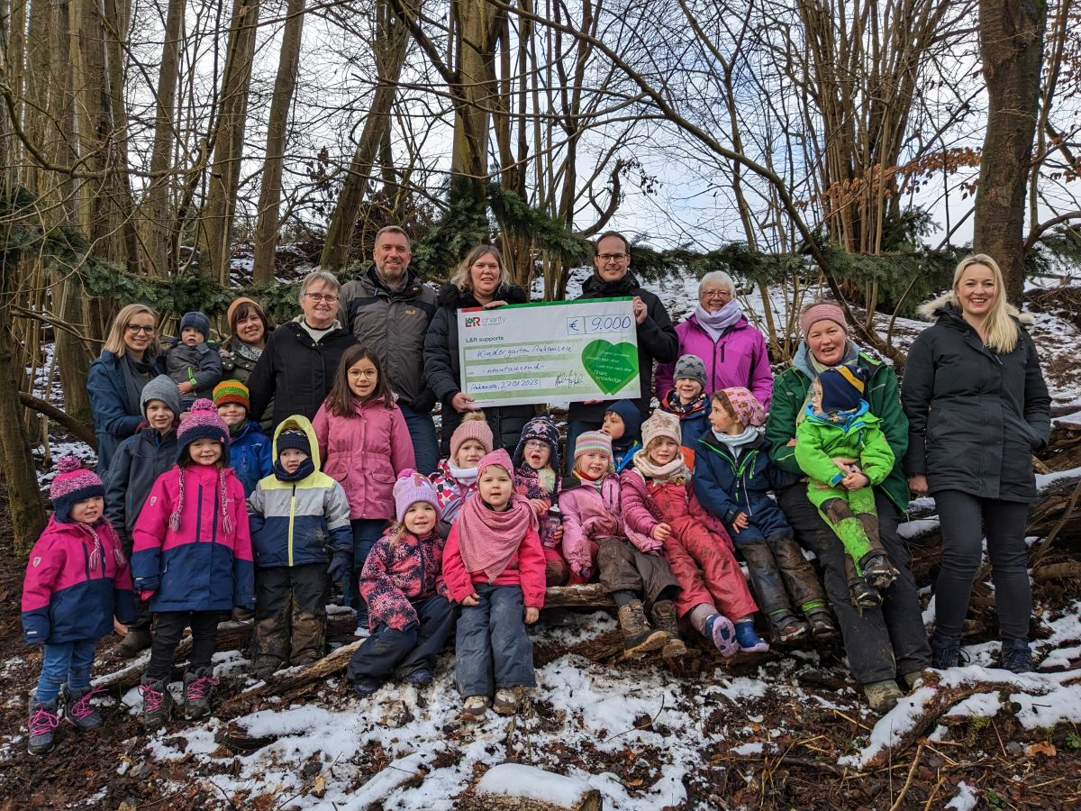 Kindergarten Anhausen bekommt eine Jurte fr die Waldgruppe