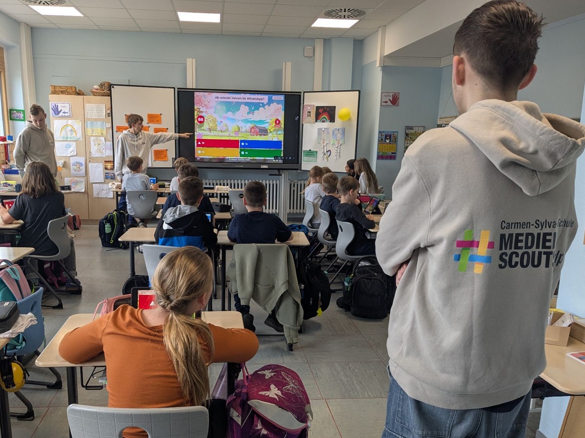 Medienscouts der Carmen-Sylva-Schule Niederbieber engagieren sich fr sicheren Umgang mit digitalen Medien