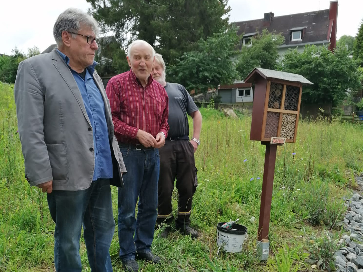 In Caan wartet nun ein Insektenhotel auf zahlreiche Gste. (Foto: Gemeinde Caan)