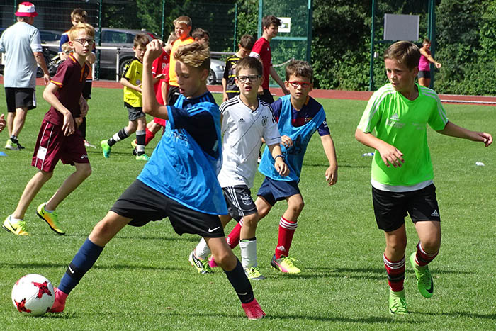 Beliebt beim Fuball-Ferien-Camp sind die Fuallturniere am Schlusstag. Foto: Willi Simon