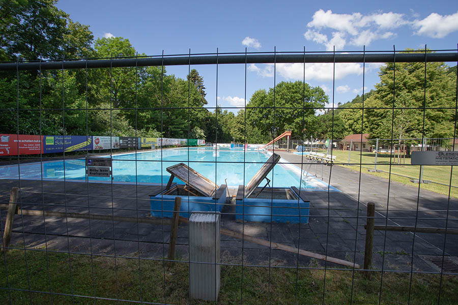 Das Bad wird wohl in diesem Jahr geschlossen bleiben. Fotos: Eckhard Schwabe