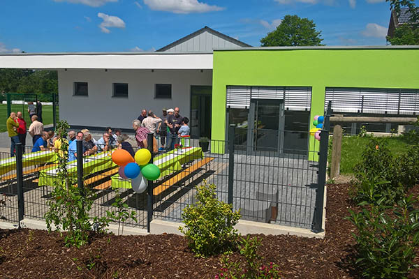 Das neue Dorfgemeinschaftshaus. Fotos: Wolfgang Tischler