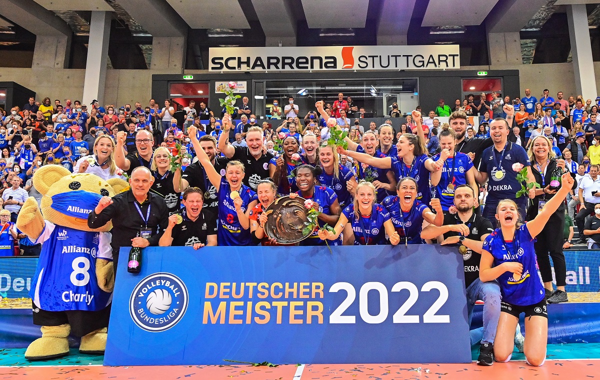 Im Pokal-Achtelfinale reisen die Deichstadtvolleys zum Deutschen Meister und amtierenden Pokalsieger Allianz MTV Stuttgart. (Foto: Jens Krner/ VBL)