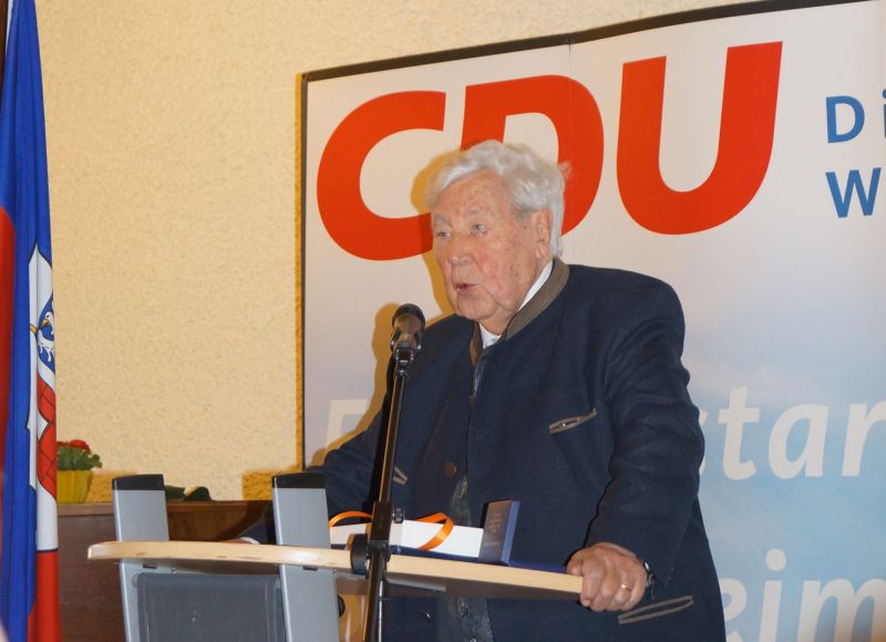 Gerhard Krempel ist seit 70 Jahren Mitglied der CDU. Fotos: privat