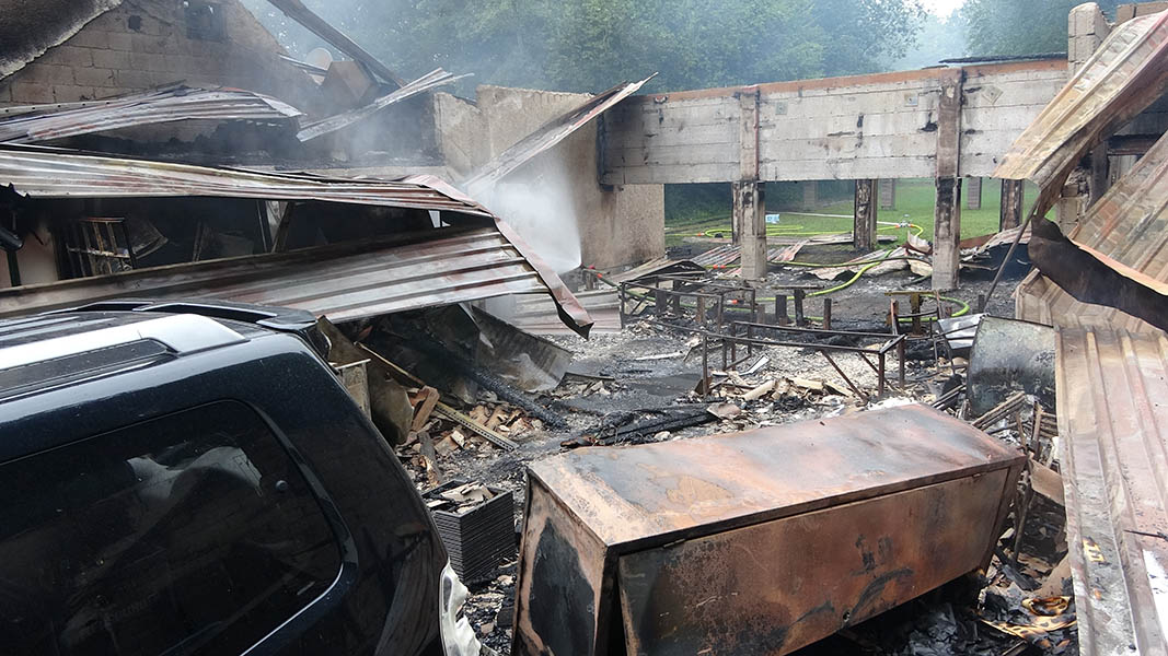 Schtzenhaus in Hhr-Grenzhausen abgebrannt