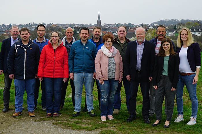 Gruppenfoto der Whlergruppe Keul. Von links: Norbert Noll, Marcel Noll, Johannes Ortseifen, Sandra Reusch, Marion Acht, Matthias Frink, Christoph Reusch, Monika Theis, Mark Heibel, Hermann Keul, Kurt Speier, Nadine Mohr, Andrea Weimar. Foto: privat