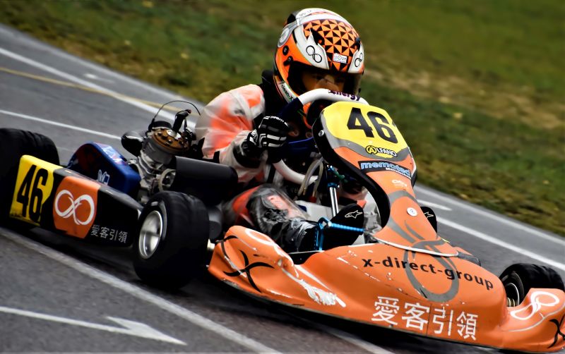 Rok-Cup Champion Enrico Frderer bewies sein Knnen 