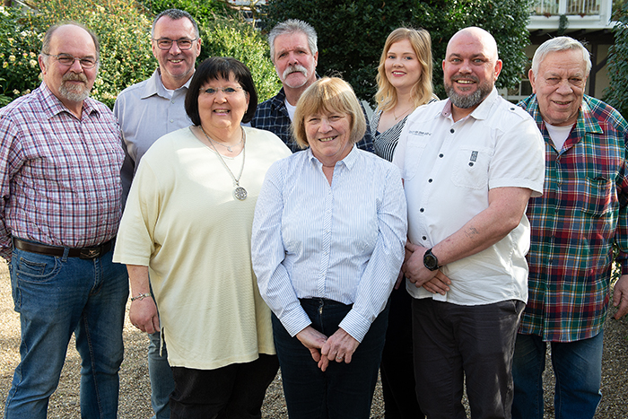 Von links: Roland Metz, Bernd Rau, Sabine Pohling, Karl-Heinz Tro, Doris Szwed, Lena Ehlscheid, Horst Flammersfeld, Gnter May. Foto: SPD