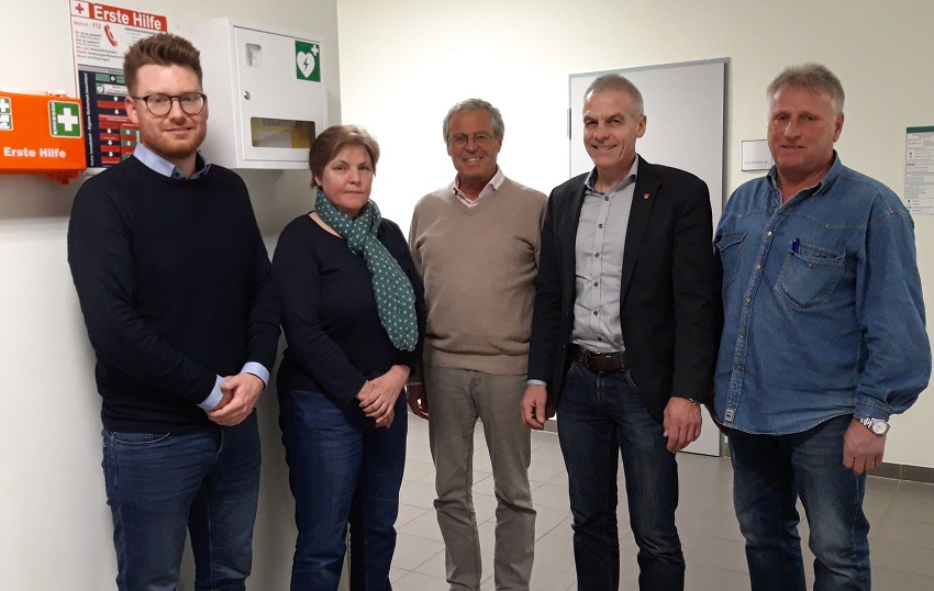 v. l.: Nicolai Hees, Doris Lehnard, Friedrich Stahl, Fred Jngerich und Josef Fabender. (Foto: Privat)
